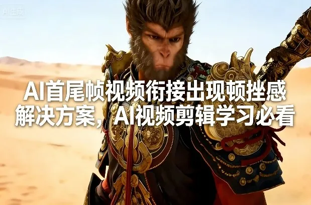 AI首尾帧视频衔接出现顿挫感解决方案，AI视频剪辑学习必看_抖汇吧