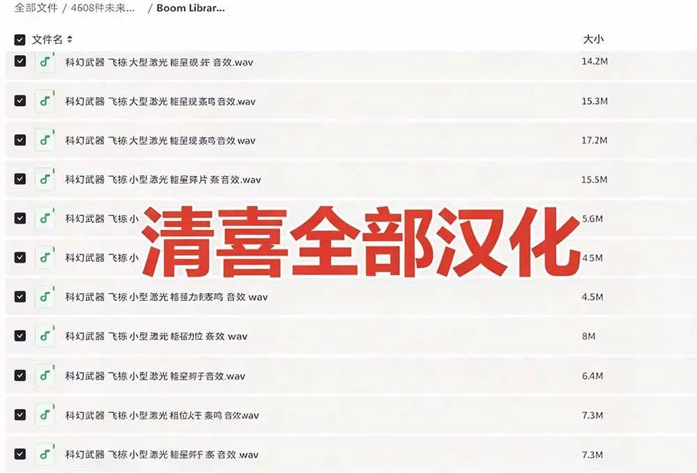 (20696期)顶级音效合集!4600+种未来科幻武器开枪射击战斗音效素材合集,全部中文汉化 Boom Library – Cyber W (20696期)顶级音效合集!4600+种未来科幻武器开枪射击战斗音效素材合集,全部中文汉化 Boom Library – Cyber W