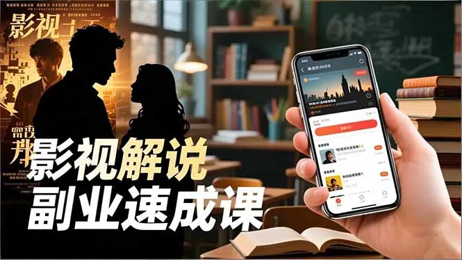 Tk影视解说副业速成课，软件安装、全流程实操、爆款预设，新手两周变现_抖汇吧