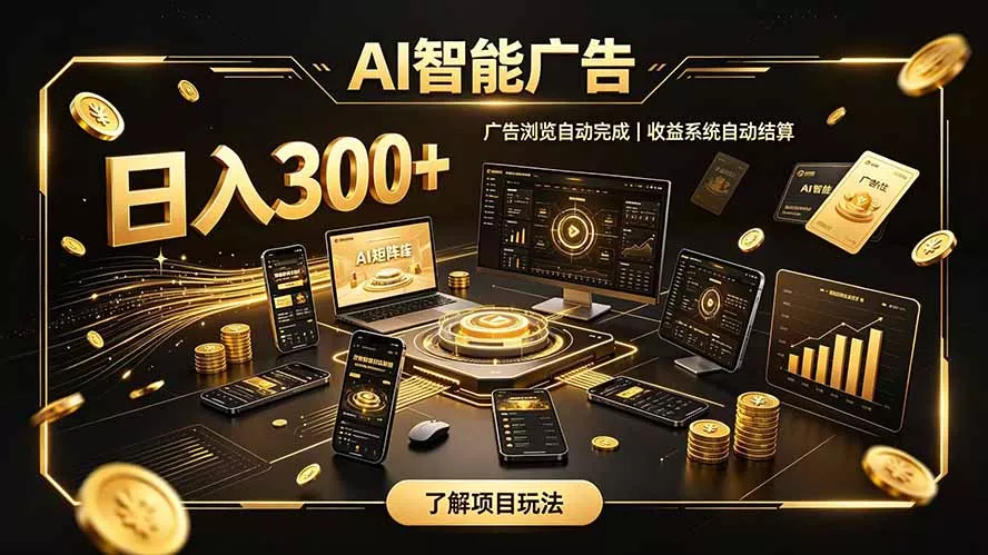 自研 AI 系统｜轻资产起步｜长期稳定收益｜宝妈 上班族轻轻松松日入300+_抖汇吧