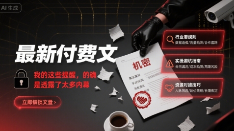 最新付费文：我的这些提醒，的确是透露了太多内幕_抖汇吧