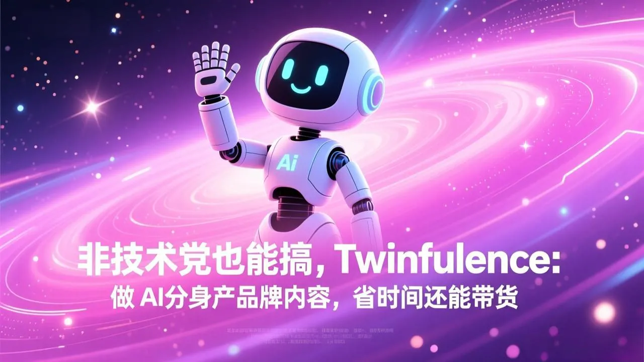 非技术党也能搞!Twinfluence:做 AI 分身产品牌内容,省时间还能带货_抖汇吧