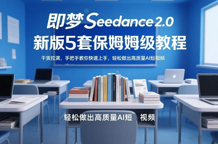 即梦Seedance2.0新版5套保姆级教程，干货拉满，手把手教你快速上手，轻松做出高质量AI短视频_抖汇吧
