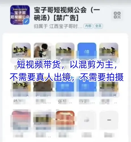 宝子哥头部团队短视频带货，以混剪为主，不需要真人出镜，不需要拍摄【更新26年3月】_抖汇吧