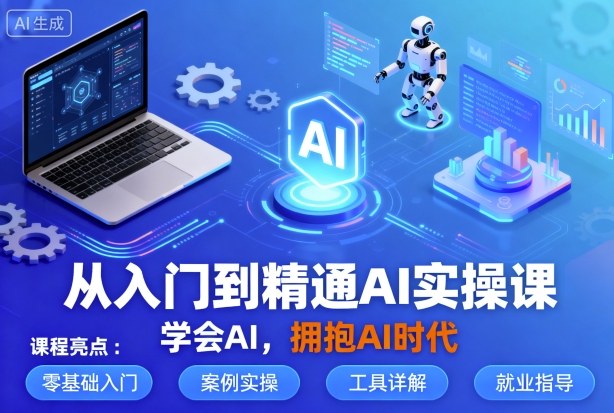 从入门到精通AI实操课，学会AI，拥抱AI时代_抖汇吧