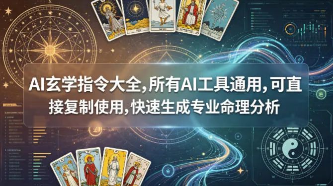 AI玄学指令大全，所有AI工具通用，可直接复制使用，快速生成专业命理分析_抖汇吧