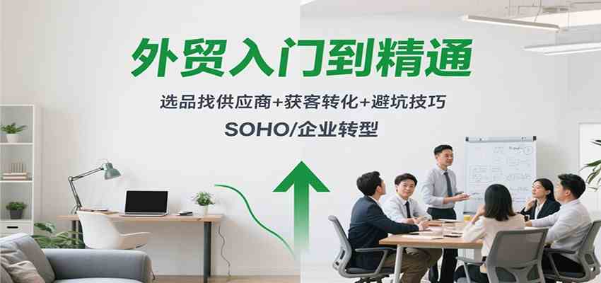 外贸入门到精通，选品找供应商+获客转化+避坑技巧，SOHO/企业转型_抖汇吧
