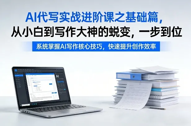 AI代写实战进阶课之基础篇，从小白到写作大神的蜕变，一步到位【揭秘】_抖汇吧