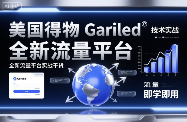 美国得物Gariled技术实战，全新流量平台实战干货，即学即用_抖汇吧