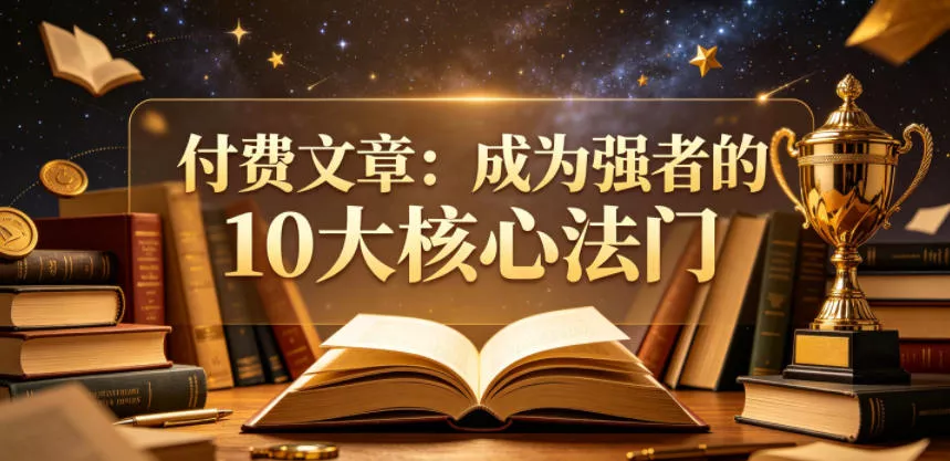 付费文章：成为强者的10大核心法门_抖汇吧