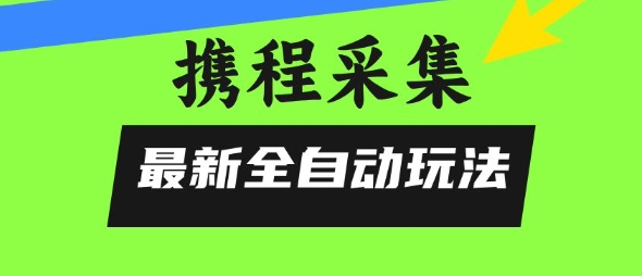 携程信息采集全自动玩法，0风控，无脑开干【揭秘】_抖汇吧
