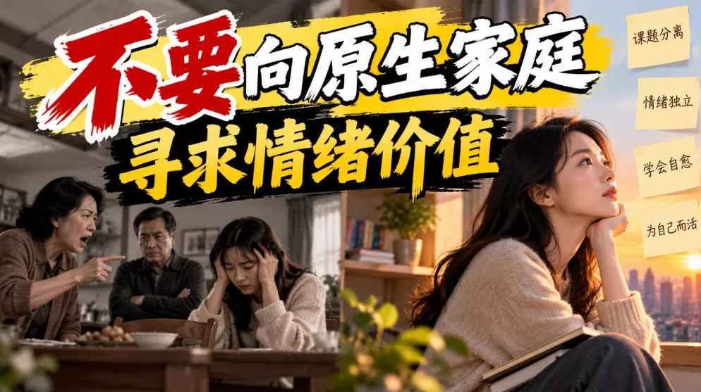 某公众号付费文章：不要向原生家庭寻求情绪价值_抖汇吧