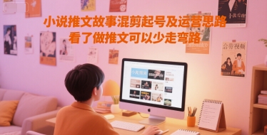 小说推文故事混剪起号及运营思路，看了做推文可以少走弯路_抖汇吧