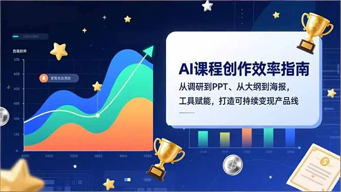 AI课程创作效率指南,从调研到PPT、从大纲到海报,工具赋能,打造可持续变现产品线_抖汇吧