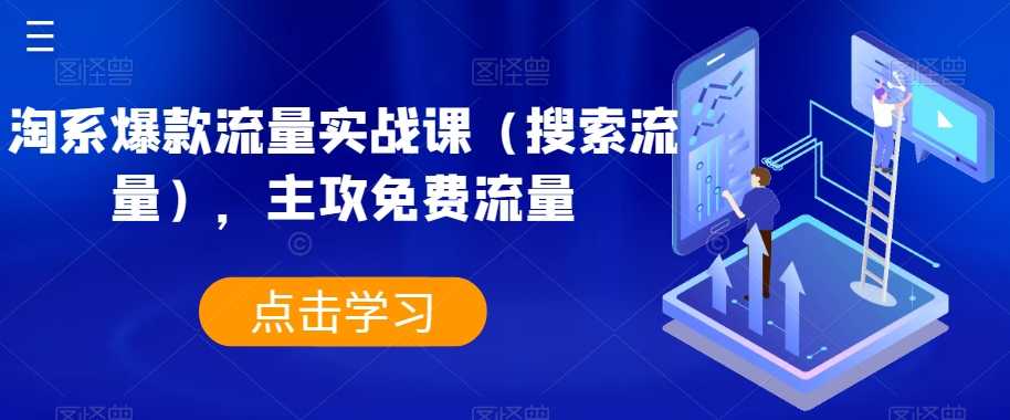 淘系爆款流量实战课（搜索流量），主攻免费流量_抖汇吧