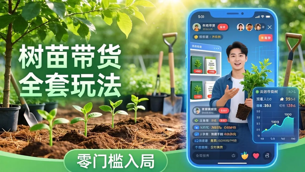 视频号AI树苗带货全套玩法：零门槛入局，掌握豆包、千问等AI工具制作树苗视频的全套流程_抖汇吧