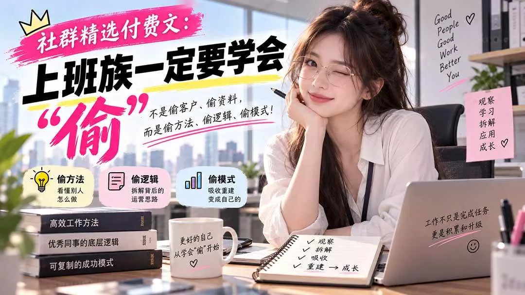 （20423期）社群精选付费文：上班族一定要学会“偷“_抖汇吧