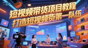 短视频带货项目教程，打造短视频带货第一队伍_抖汇吧