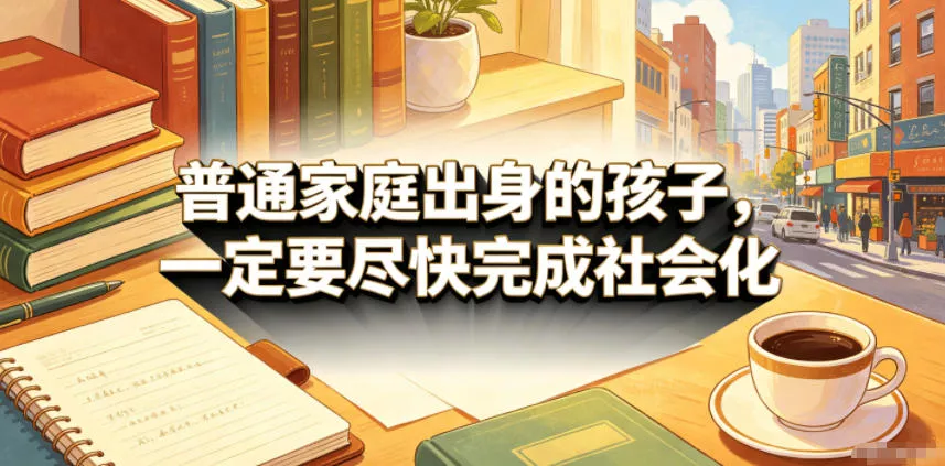 付费文章：普通家庭出身的孩子，一定要尽快完成社会化_抖汇吧