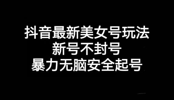 抖音最新美女号玩法，新号不封号，暴力无脑安全起号【揭秘】_抖汇吧