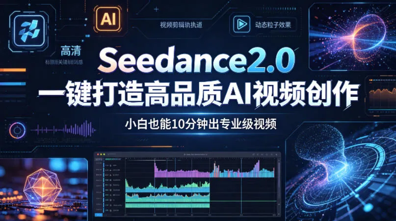 Seedance2.0一键打造高品质AI视频创作，小白也能10分钟出专业级视频_抖汇吧