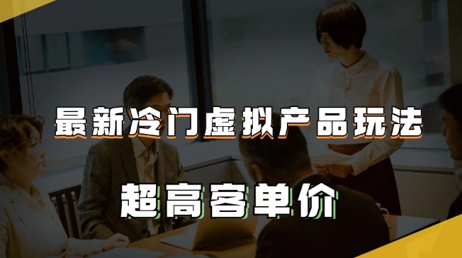 最新冷门虚拟产品玩法，月入2-3万＋，超高客单价让你收入翻倍_抖汇吧