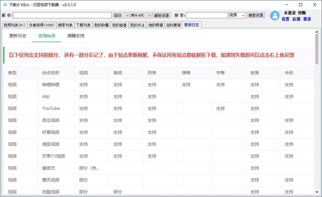 闪豆多平台视频下载器v20260605绿色版 闪豆多平台视频下载器v20260605绿色版