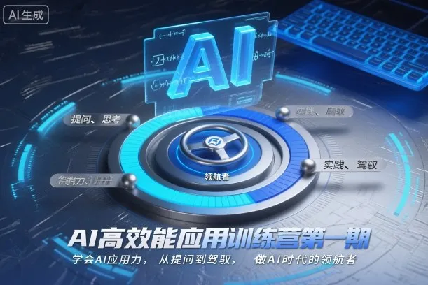 AI高效能应用训练营第一期，学会AI应用力，从提问到驾驭，做AI时代的领航者（更新）_抖汇吧