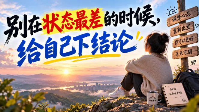 某公众号付费文章：别在状态最差的时候，给自己下结论_抖汇吧
