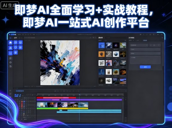 即梦AI全面学习+实战教程，即梦AI一站式AI创作平台_抖汇吧