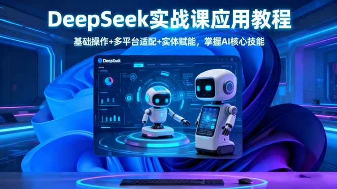 (16391期)DeepSeek实战课应用教程、基础操作+多平台适配+实体赋能,掌握AI核心技能_抖汇吧