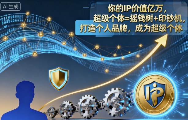 你的IP价值亿万，超级个体=摇钱树+印钞机，打造个人品牌，成为超级个体_抖汇吧