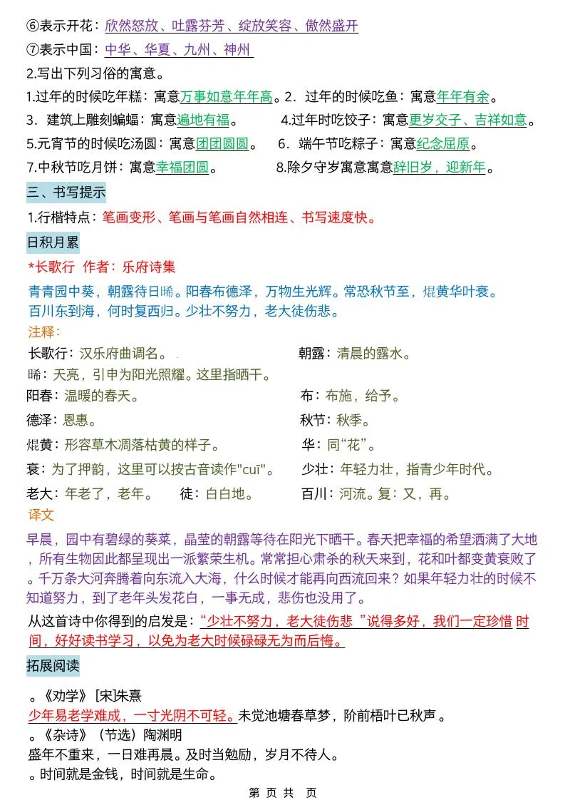 六年级下语文园地重点知识总结_抖汇吧