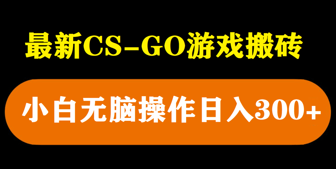 最新csgo游戏搬砖游戏，无需挂机小白无脑也能日入300+_抖汇吧