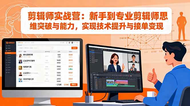 （16347期）剪辑师实战营：新手到专业剪辑师思维突破与能力，实现技术提升与接单变现_抖汇吧