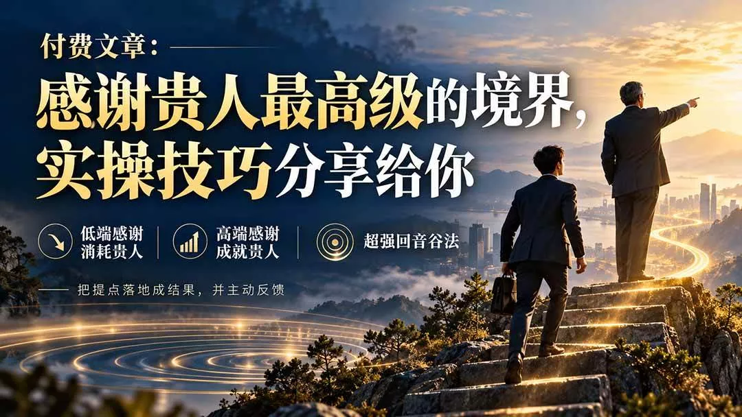 （20871期）付费文章：感谢贵人最高级的境界，实操技巧分享给你_抖汇吧
