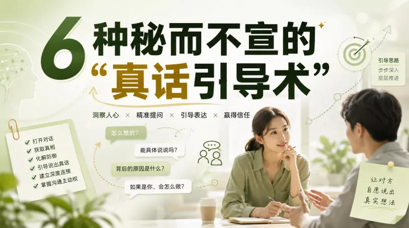 付费文章：6种秘而不宣的“真话引导术”_抖汇吧