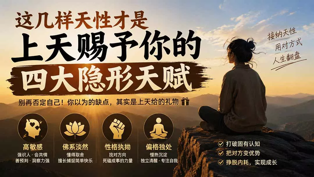 付费文章：这几样天性才是上天赐予你的四大隐形天赋_抖汇吧