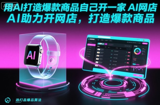 用AI打造爆款商品自己开一家AI网店，AI助力开网店，打造爆款商品_抖汇吧