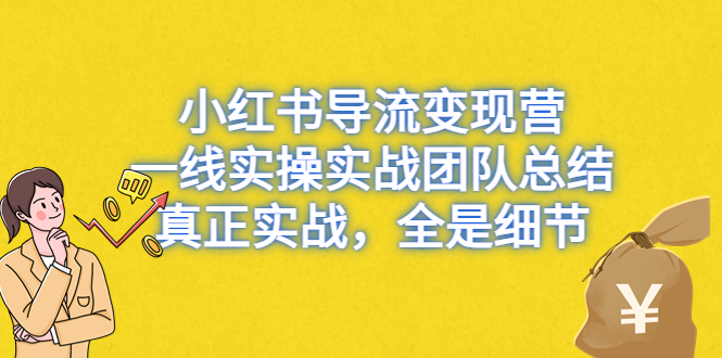 小红书导流变现营，一线实战团队总结，真正实战，全是细节，全平台适用_抖汇吧