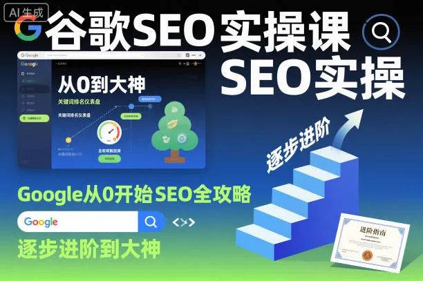 谷歌SEO实操课，Google从0开始SEO全攻略，逐步进阶到大神(更新26年)_抖汇吧