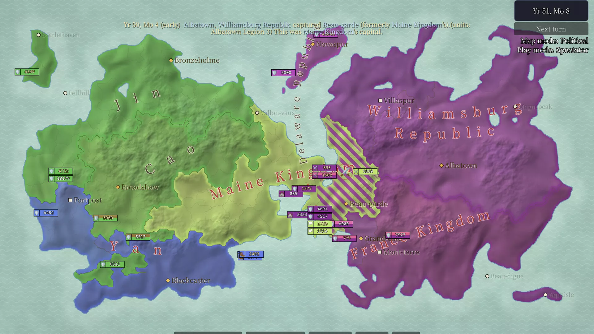 地图上发生的事：列国模拟器/Things That Happen on the Map - Realm Simulator 新游发布