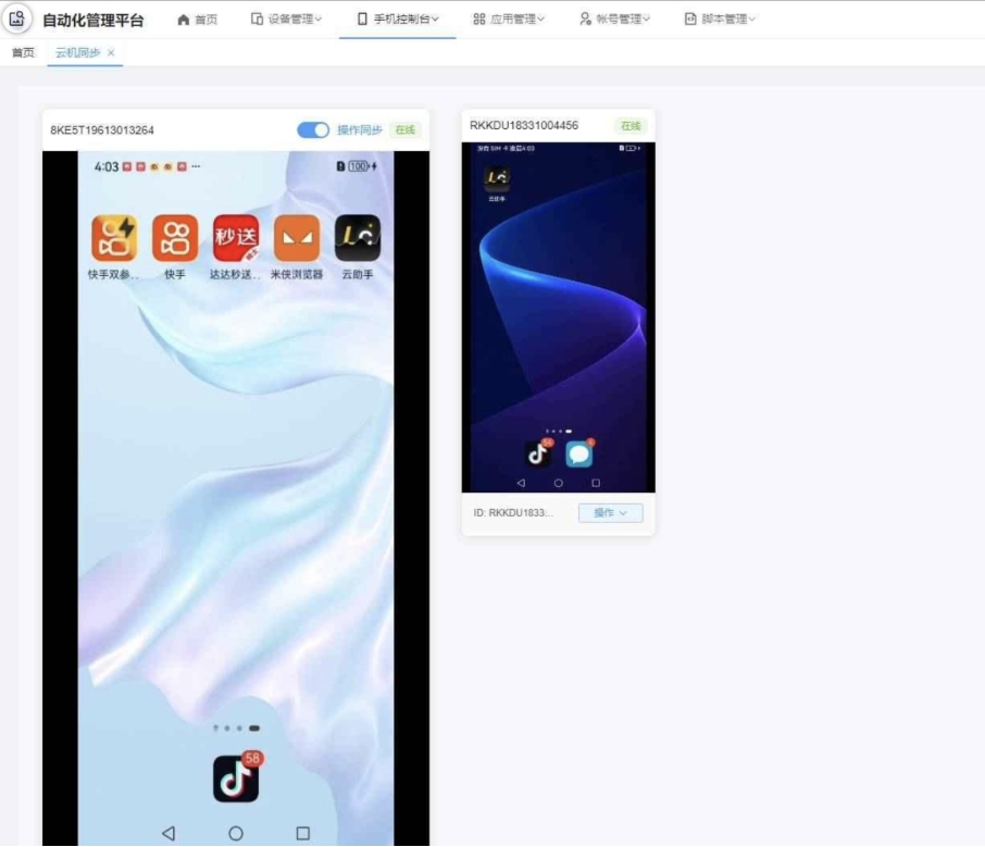 云手机群控系统源码 云手机多开群控 自动化管理程序源码_抖汇吧