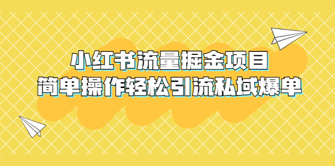 外面收费398小红书流量掘金项目，简单操作轻松引流私域爆单_抖汇吧