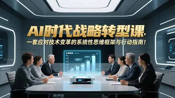 AI时代战略转型课:一套应对技术变革的系统性思维框架与行动指南!_抖汇吧
