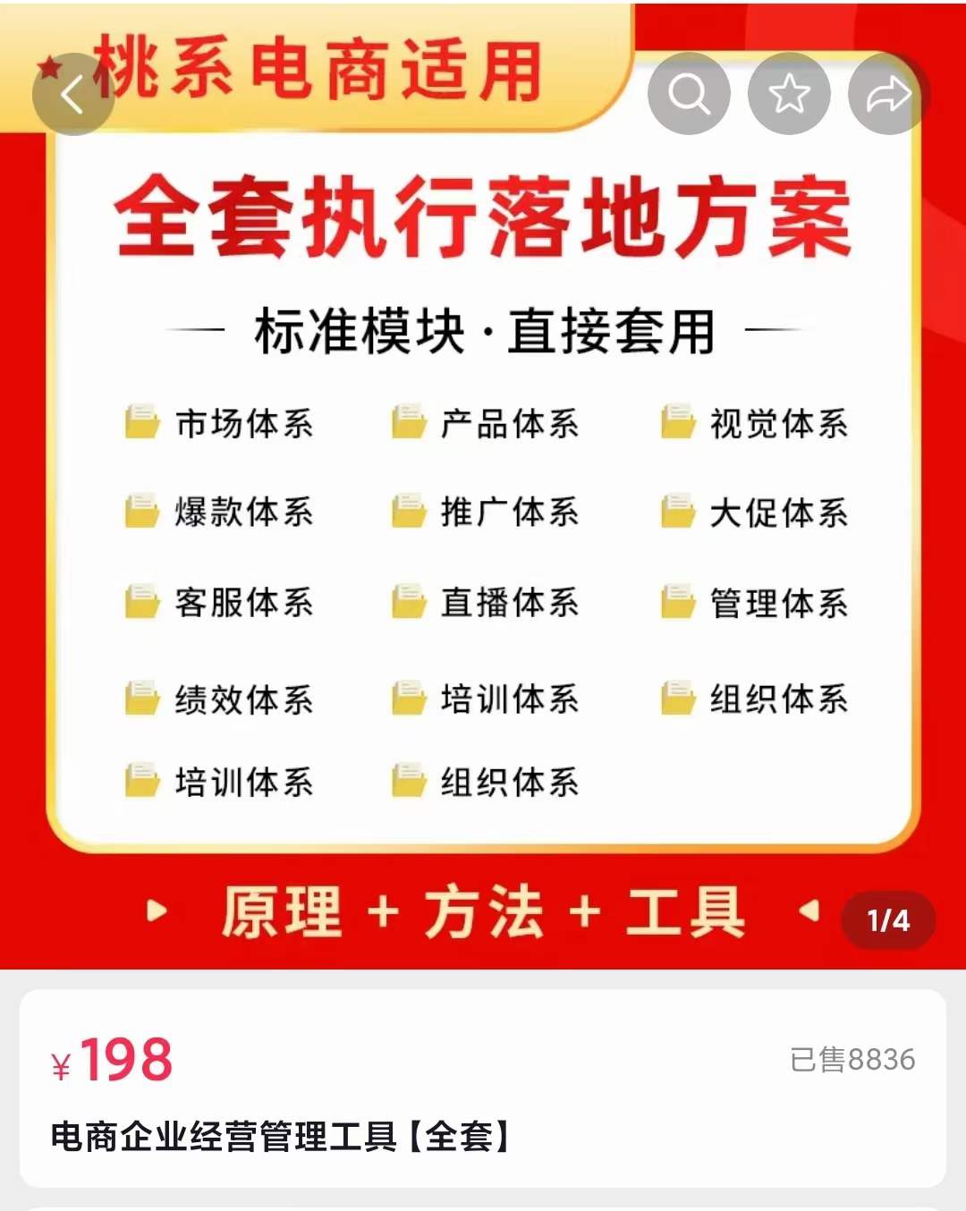 外面卖198·电商企业经营管理工具：全套执行落地方案 标准模块·直接套用_抖汇吧