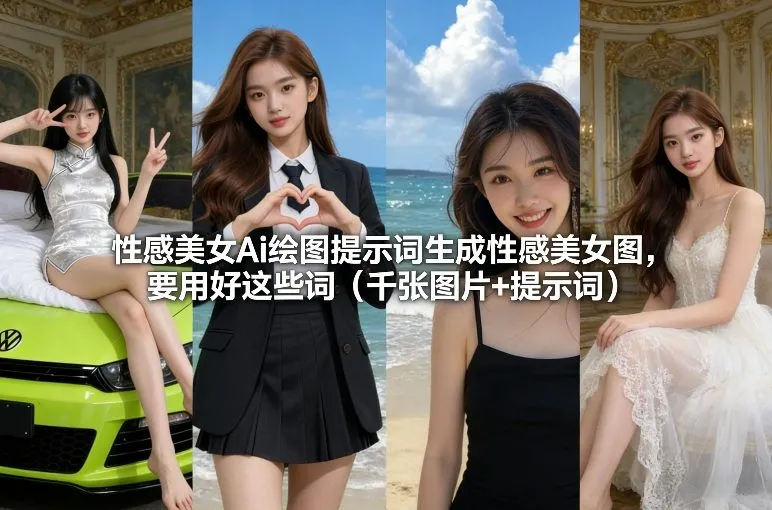 性感美女Ai绘图提示词生成性感美女图，要用好这些词（千张图片+提示词）_抖汇吧