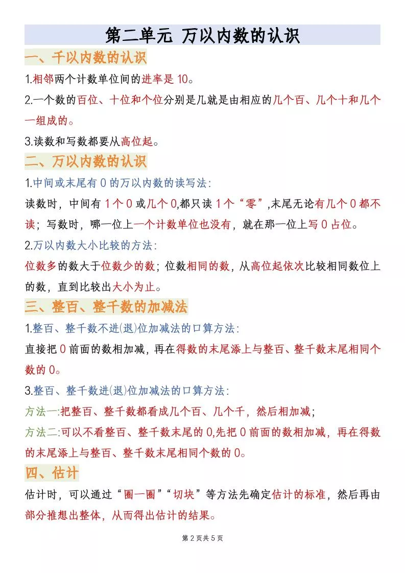二年级下数学期末全册复习知识点汇总《青岛63版》_抖汇吧