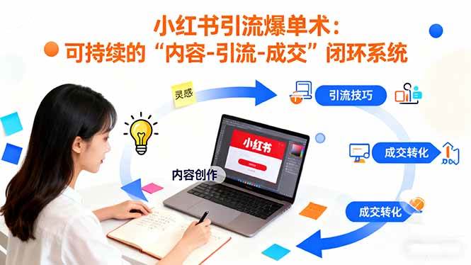 （16362期）小红书引流爆单术：构建一套低成本 可持续的“内容-引流-成交”闭环系统_抖汇吧