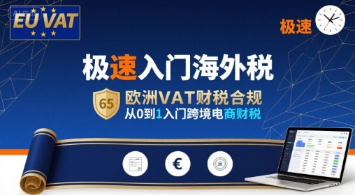 极速入门海外税，欧洲VAT财税合规，从0到1入门跨境电商财税_抖汇吧
